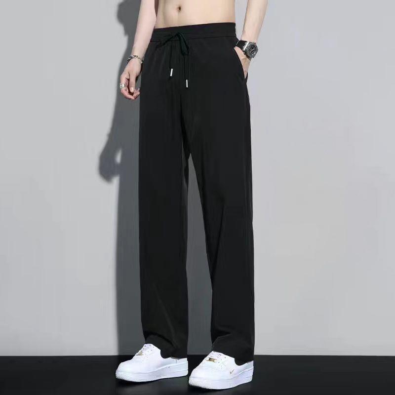 パンツ メンズ テーパードパンツ イージーパンツ 薄手 接触冷感 ストレッチ 伸縮性...