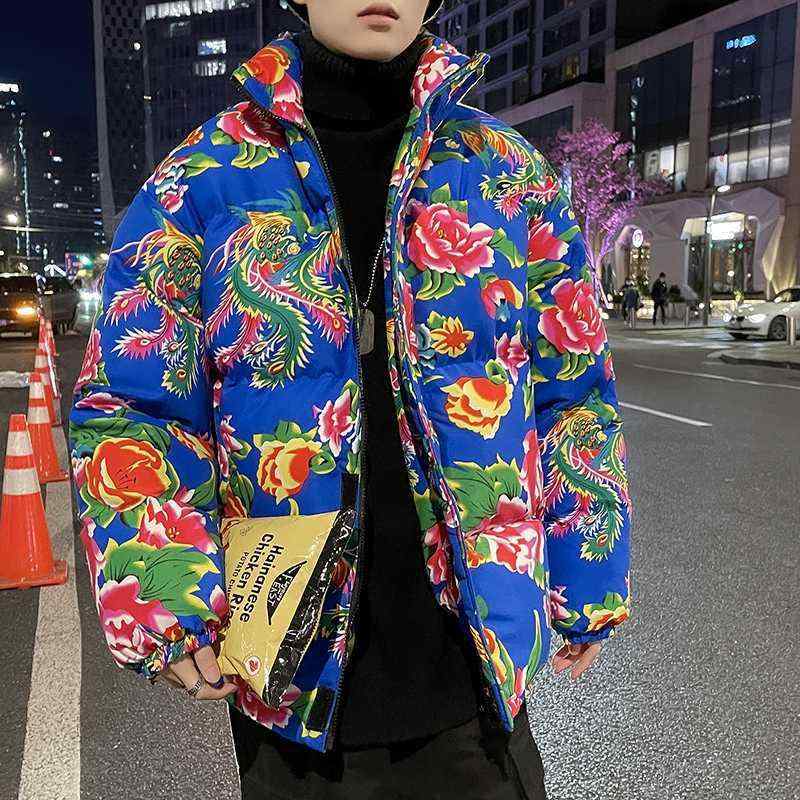 綿ジャケット メンズ 男性用 コットン 普段使い ヒップホップ ゆったり 大きいサイズ 秋冬 赤 緑 青 黒