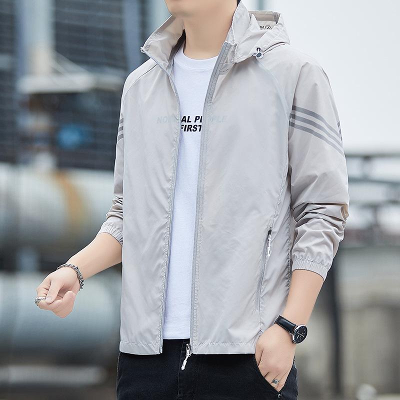 ジャケット メンズ 男性用 接触冷感 UVカット 紫外線対策 薄手 アウター 速乾 釣り ウェア トップス