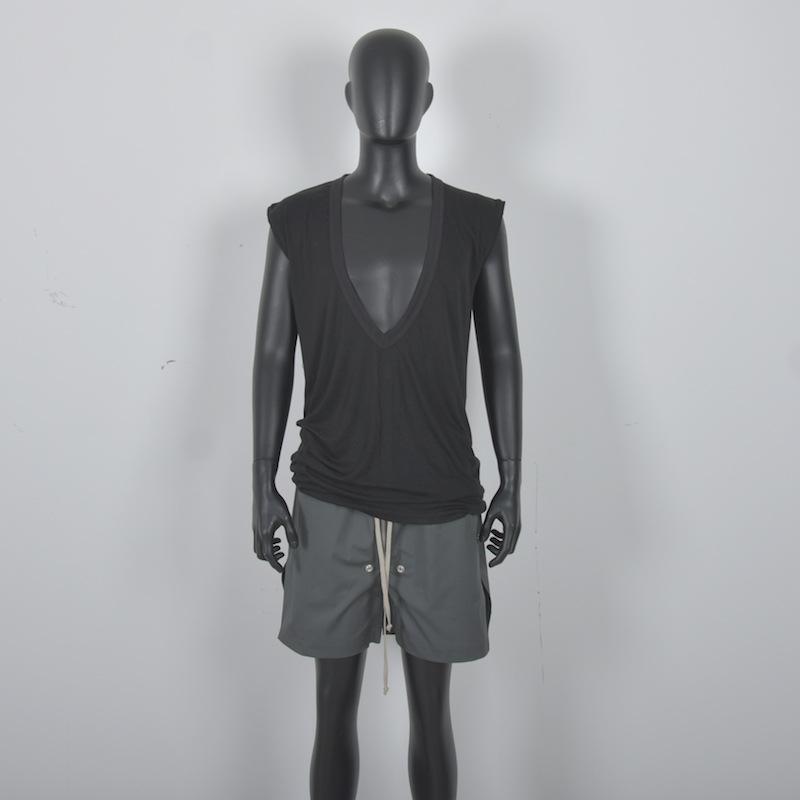 タンクトップ 男性用 ウール混 薄手