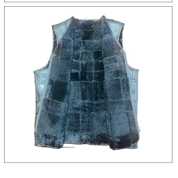 ベスト 男性用 冬季 防寒 シープスキン 革 羊毛 裏起毛 厚手 アウトドア 紳士 ビジネス カジュアル ブラック・カテゴリ: 綿服ベスト・・デザイン: 格子柄・タイプ: カーディガン・ネックライン: 襟なし・前立て: ジッパー・厚さ: 厚...