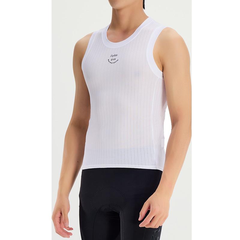 Tシャツ 男性用 吸湿速乾 接触冷感 サイクルウェア サイクリングウェア 白 春夏