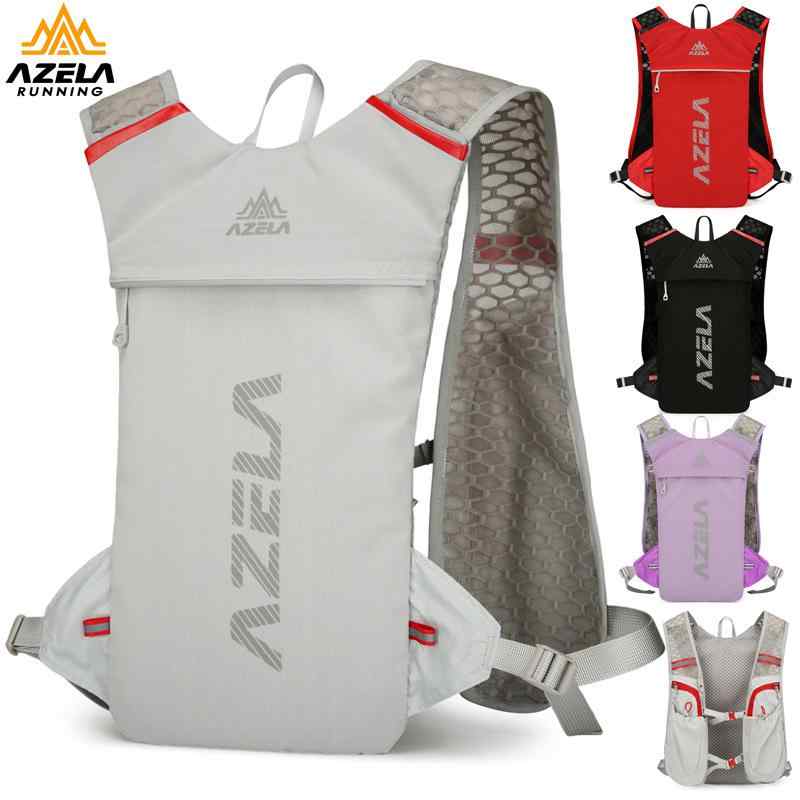 楽天LINEAR shopリュックサック マラソン ランニング サイクル バックパック 男性用 女性用 アウトドア 登山 軽量 耐摩耗性 オックスフォード生地 ブラック グレー パープル レッド（x2）