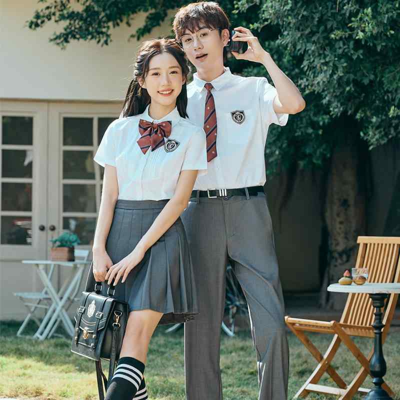 制服 レディース メンズ セットアップ ポリエステル繊維 ブラウス シャツ スカート パンツ ベスト バー カウンター 仕事着 OL オフィス 通勤 無地 白 ホワイト 青 ブルー(x2)