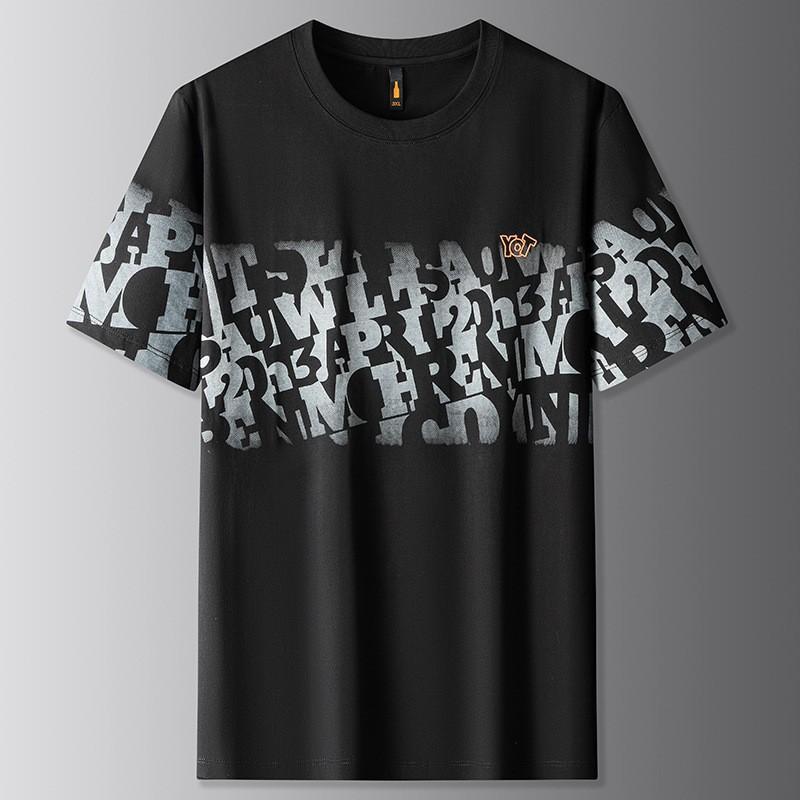 Tシャツ メンズ 男性用 半袖 薄手 大きいサイズ プリント ゆったり 接触冷感 涼感 吸湿速乾 スポーティー カジュアル 春夏