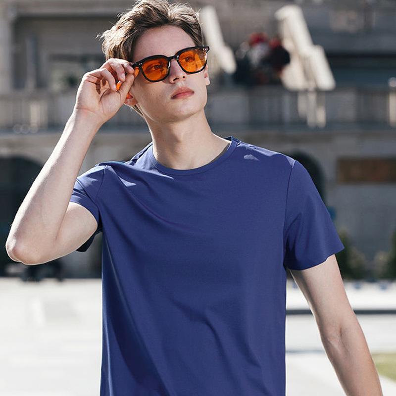 Tシャツ メンズ 男性用 コットン ロゴ プリント クルーネック 半袖 普段使い 作業着 墨グリーン 梅ピン..