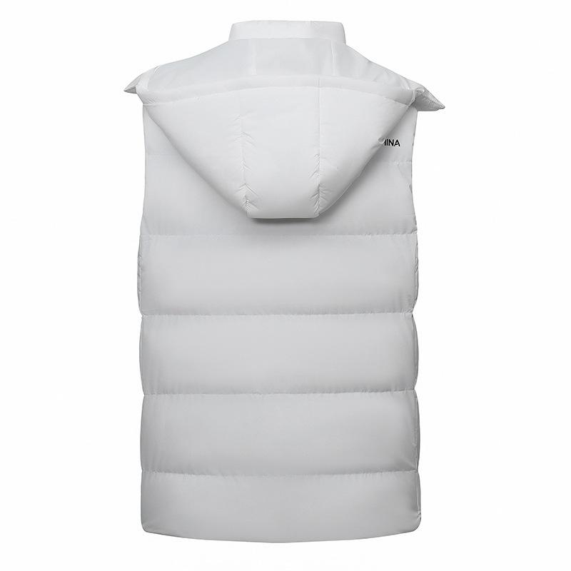 馬甲 メンズ 男性用 スポーツウェア 中綿ベスト 防寒着 ポリエステル ブラック 練習着 トレーニング ウェア ランニング ジョギング