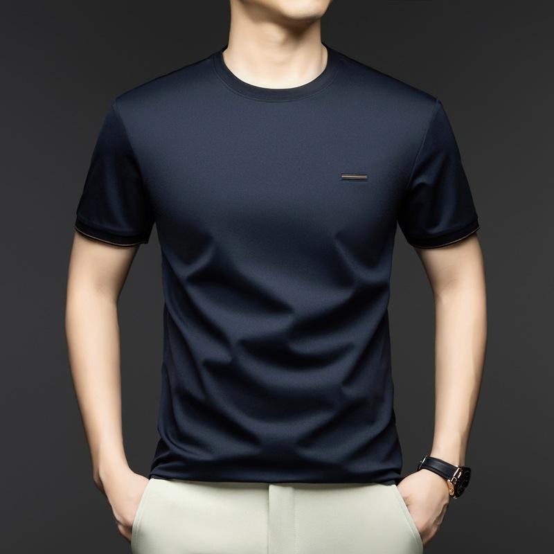 Tシャツ メンズ 男性用 半袖 薄手 ラウンドネック 接触冷感 吸湿速乾 部屋着 ルームウェア カジュアル トップス・スタイル: ベーシック・※情報を削除してください。→ 商品番号:: GR-2286・主な生地の組成: ナイロン・柄: 無地・フィット: ゆったり・対象年齢: 若者・種類: Tシャツ・ネックライン: ラウンドネック・袖丈: 半袖・フード: なし・厚さ: 薄手・生地名: 化学繊維混紡・主な生地の組成含有量: 51～70%・適用シーン: カジュアル・ディテール: ステッチ・プリントテーマ: カスタム/DIY・工艺: シルケット加工・カラー: ホワイト.ダークグレー.グレーグリーン.ダークブルー・サイズ: M.L.XL.XXL.XXXL.4XL・袖のタイプ: レギュラー・重さ: 約180g・素材機能: 通気性.吸湿速乾・対象: 成人・対象性別: メンズ・生地: ナイロン68.4%.ビスコースレーヨン22.5%.スパンデックス6.9%.2.2%
