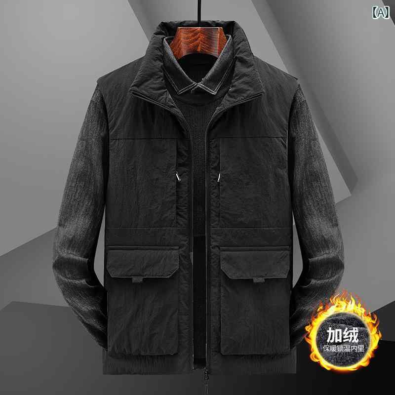 ベスト 男性用 裏起毛 コットン ゆったりサイズ カジュアル 秋冬 ブラック グレー カーキ・カテゴリ: ジャケット・柄: キャラクター・スタイル: ミドルエイジ・フィット: スリム・主な素材: 綿・生地: 綿・対象: カジュアル・ディテール: 配色・ポケットスタイル: 立体パッチ・裾: ストレート・カラー: ブラック.グレー.カーキ.ブラック/ホワイト.ブルー/グレー・サイズ: M.L.XL.2XL.3XL.4XL.5XL.6XL.7XL.8XL.9XL・