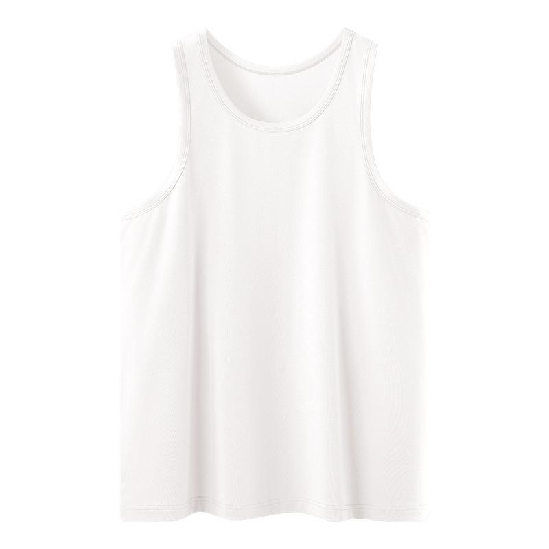 タンクトップ メンズ 男性用 モダールコットン 涼感 薄手 シニア 高齢者 インナー コバルトブルー 月白..