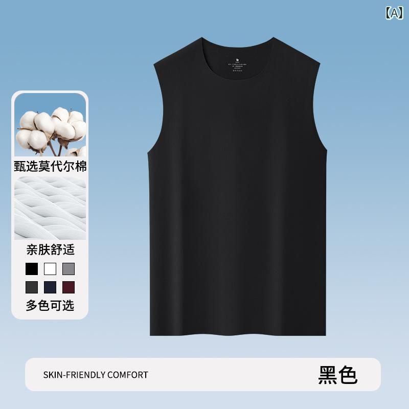 Knit Sweater - タンクトップ メンズ 男性用 接触冷感 モダール 無地 ノースリーブ Tシャツ スポーツ トレーニング ウェア 薄手 ブラック ホワイト ネイビー ワインレッド ライトグレー ダークグレー