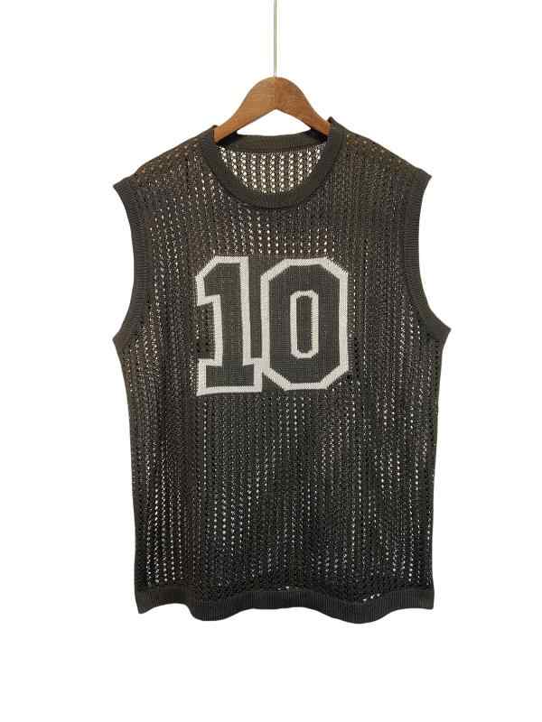 タンクトップ メンズ レディース スポーツウェア ノースリーブ ニット トップス ポリエステル 無地 夏 トレーニング ウェア ジム カジュアル 黒(x2)