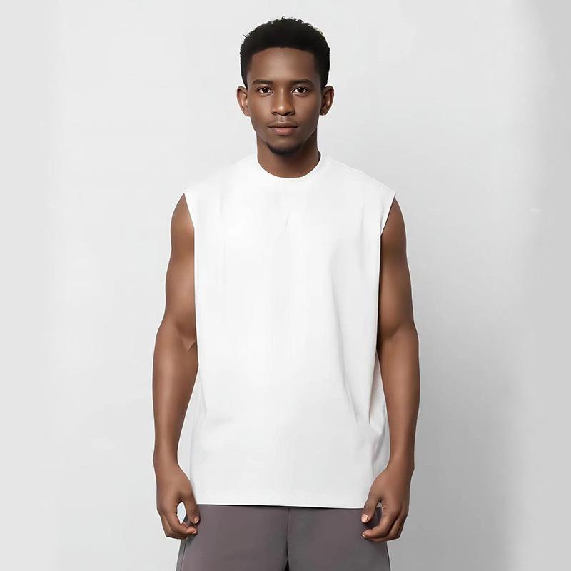 タンクトップ メンズ 男性用 ノースリーブ コットン スポーツ 運動 普段使い トレーニング ジム フィットネス ランニング 白 ホワイト 黒 ブラック グレー カーキ