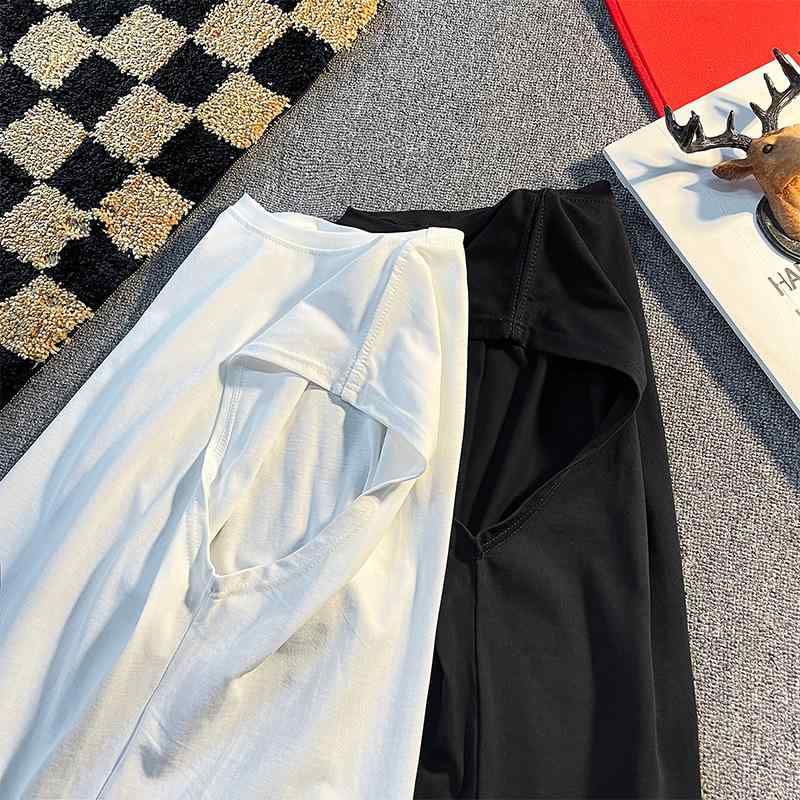 樂天商城 - Tシャツ メンズ タンクトップ 韓国 スリムフィット ノースリーブ トップス ストリート ブラック ホワイト