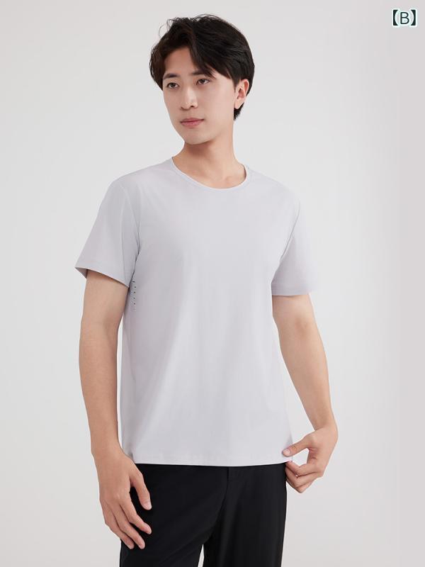 Tシャツ レディース メンズ 男女兼用 春夏 接触冷感 スポーツ トレーニング ランニ...