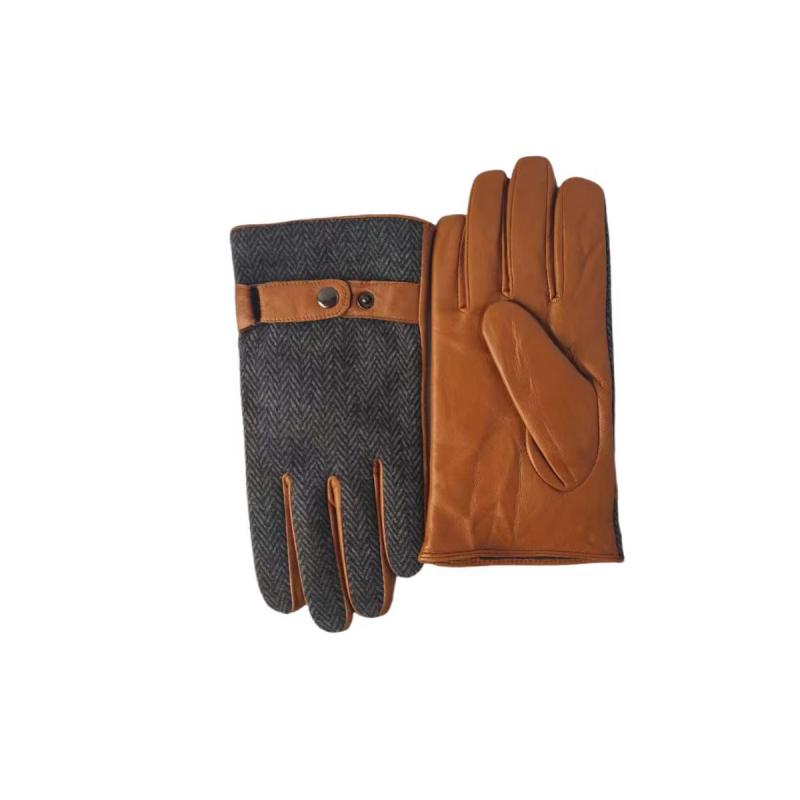 手袋 メンズ 防寒手袋 秋冬 羊革 シープスキン グローブ 男性用 スマートフォン対応 スマホ対応 チョコレート(x2)