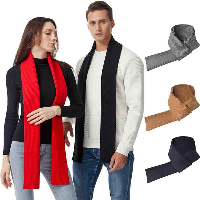 マフラー メンズ 男性用 秋冬 厚手 ニット 保温 ストール ネックウォーマー 無地 シンプル ウール 180cm グレー レッド ブラック