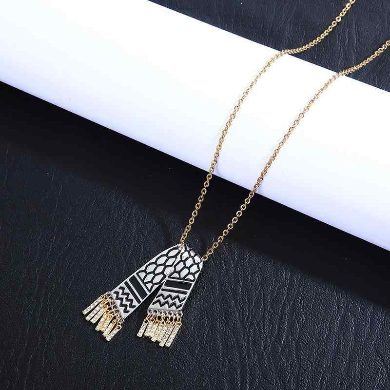 ネックレス メンズ 男性用 不锈钢 チェーン 中東 国旗 モチーフ ペンダント 十字チェーン 幾何学模様 個性 ギフト アクセサリー スチールカラー ゴールドカラー(x2)