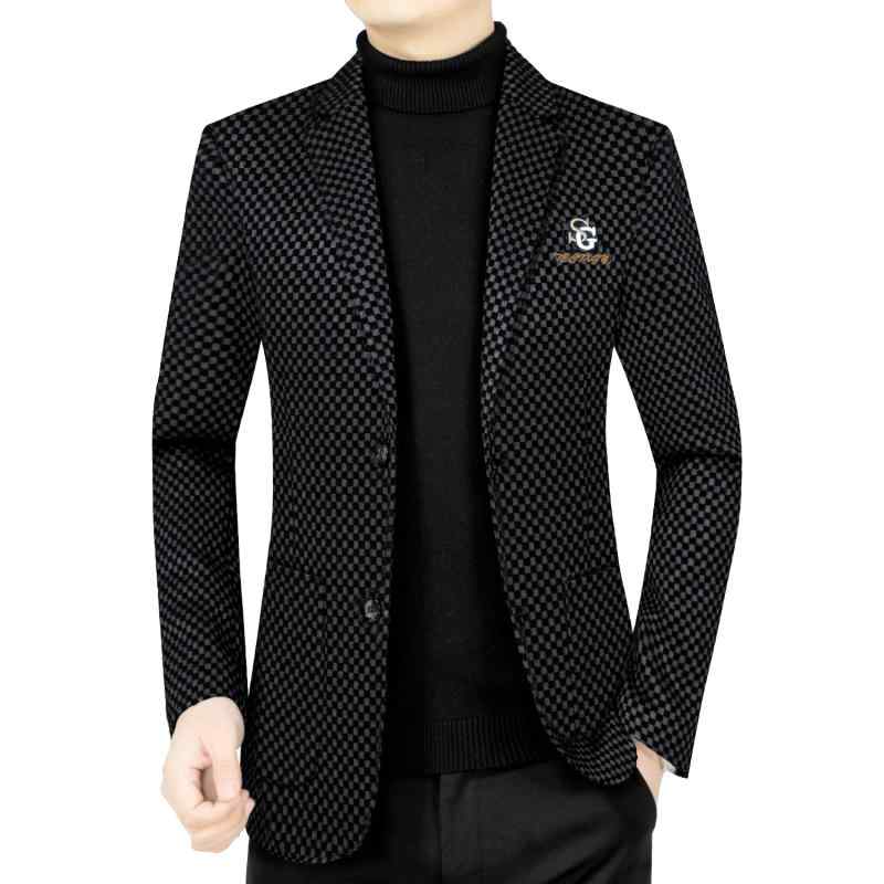 コート メンズ テーラード 秋冬 ウールライク スリムフィット カジュアル ジャケット ブレザー チェック柄 ワインレッド系 ブルー系 グレー ブラック・商品カテゴリ: コート・スタイル: カジュアル・フィット: スリム・・フロント: シングルブレスト・ベルト: なし・対象年齢: 若者・素材: ウール・主な素材: ポリエステル50%・裏地: ポリエステル・シーン: カジュアル・襟: スーツ・柄: 格子柄・加工: アイロン不要・ディテール: リブ編み裾・ポケット: 立体パッチポケット・裾: ストレート・カラー: ワインレッド, ブルー, グレー, ブラック・サイズ: M, L, XL, XXL, XXXL, 4XL