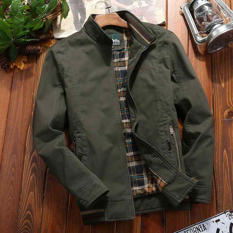 ジャケット メンズ 男性用 紳士服 カジュアル ブルゾン ジャンパー ミドルエイジ middle age 秋物 カーキ 緑 黒青