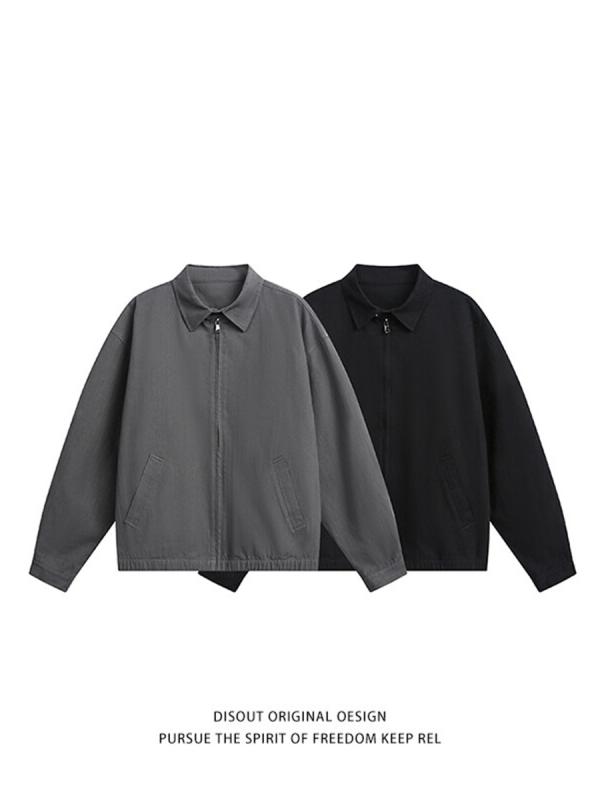 ジャケット 男性用 春秋 高街 切り替え 野球服 ジャンパー ブルゾン ライトアウター 普段使い デート コットン グレー 黒