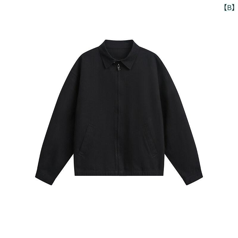 ジャケット 男性用 春秋 高街 切り替え 野球服 ジャンパー ブルゾン ライトアウター 普段使い デート コットン グレー 黒