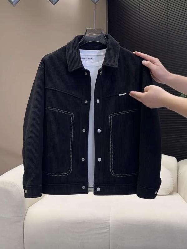 ジャケット 男性用 防寒 襟付き 裏起毛 コットン アウター 秋冬 普段使い 長袖 黒 ブラック 緑 グリーン M L XL 2XL 3XL 4XL・商品カテゴリ: ジャケット・スタイル: 流行・対象年齢: 成人・対象: 青少年.男性・素材: 綿・生地: 綿・裏地: 綿・襟の形: 襟付き・フィット: ルーズ・前立て: シングルブレスト・厚さ: 厚手・柄: 無地・袖丈: 長袖・袖のタイプ: レギュラー・着丈: レギュラー丈・ディテール: ステッチ・ポケット: サイドシームポケット・カラー: ブラック.グリーン.ブラック(裏起毛).グリーン(裏起毛)・サイズ: M(45-60kg), L(60-65kg), XL(65-72.5kg), 2XL(72.5-80kg), 3XL(80-90kg), 4XL(90-100kg)・着方: アウター・加工: アイロンがけなし・裾: 布裾・機能: 耐摩耗性