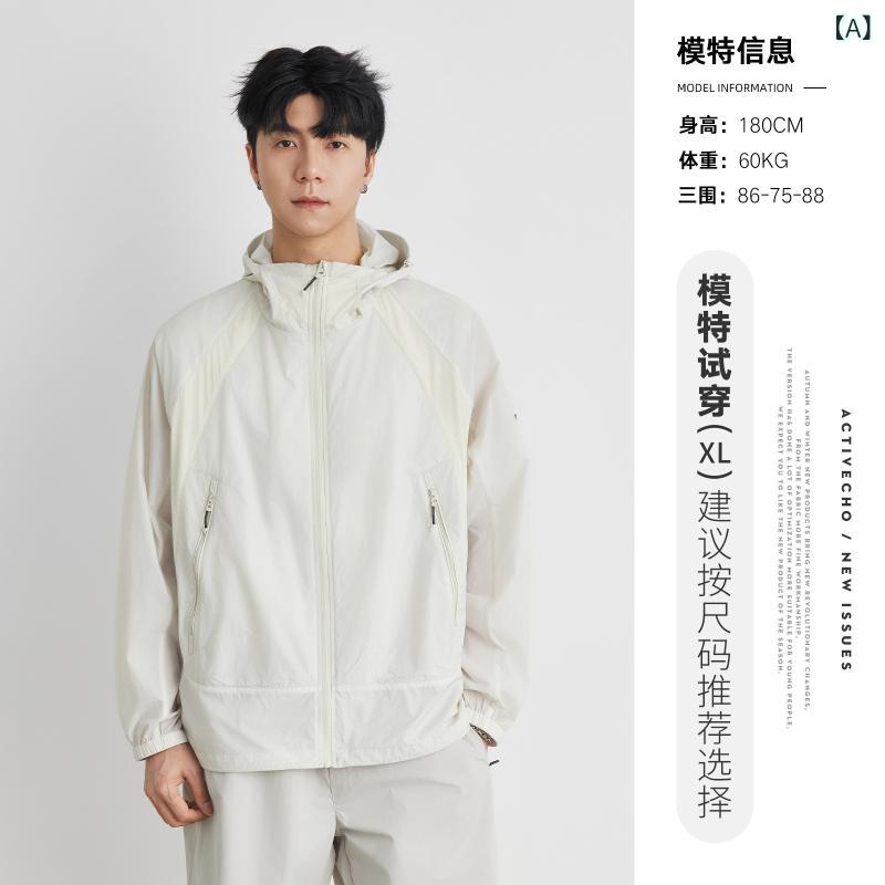メンズ UVカットパーカー 薄手 撥水 防風 接触冷感 アウトドア 釣り ウェア 男性用 日焼け防止 ジャケット M L XL 2XL 3XL 4XL