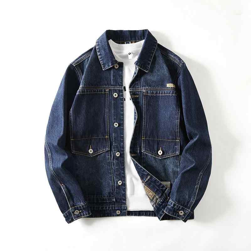 ジャケット 男性用 Gジャン デニムジャケット 春秋 カジュアル ゆったりサイズ 大きいサイズ 若者 コットン ブルー 耐摩耗