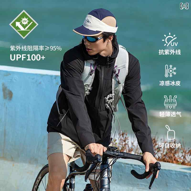 シャツ メンズ 男性用 薄手 日焼け防止 アウトドア ウェア ジャケット 絹 接触冷感 スポーツウェア カジュアルスタイル 黒 グレー 白