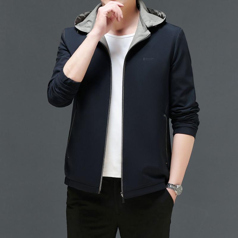 ジャケット メンズ 男性用 耐摩耗 コーデュロイ 薄手 フード付き 取り外し可能 ブラック エビ青 長袖 アウター ブルゾン