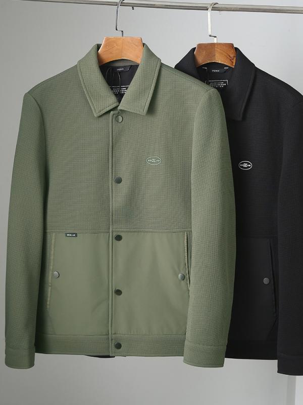 ジャケット メンズ 紳士服 春秋 翻襟 ライトビジネス 無地 シンプル 通勤 レギュラーフィット アウター ジャンパー ポリエステル ブラック系 グリーン系・商品カテゴリ: ジャケット・スタイル: ビジネス・素材: ポリエステル混紡・осн...