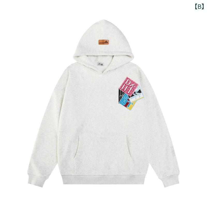 パーカー メンズ 秋冬 裏起毛 スウェット プルオーバー 刺繡 フード付き トレーナー トップス 10代 20代 普段使い ルームウェア ブラック グレー ホワイト ブルー