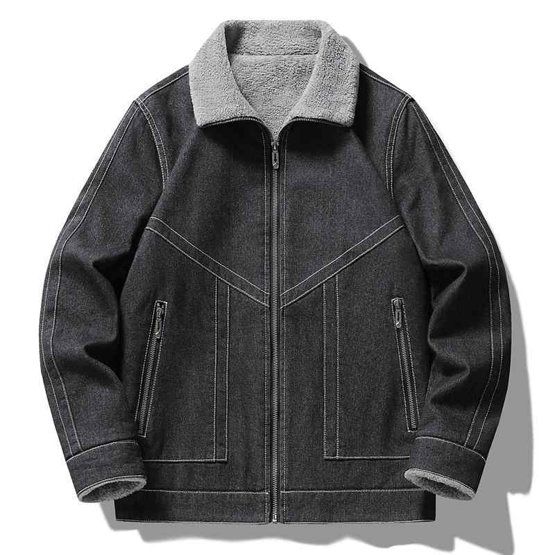 デニムジャケット メンズ 男性用 裏起毛 Gジャン 厚手 防寒 あったか ジージャン ...