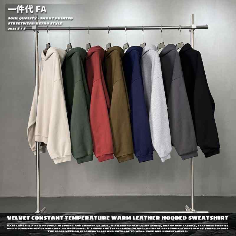 パーカー メンズ 秋冬 加絨 連帽 長袖 トップス スウェット オーバーサイズ ゆったり コットン混紡 無..