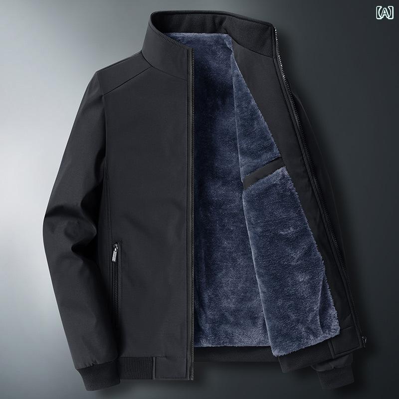 ジャケット 男性用 シニア 裏起毛 コーデュロイ 防寒 厚手 大きいサイズ グレー ブラック ネイビー M L XL 2XL 3XL 4XL 5XL 6XL 7XL 8XL 秋冬 linears-10362620 LINEAR shop サンプル画像2