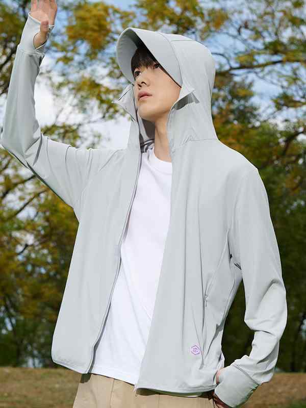 ジャケット メンズ レディース 接触冷感 UVカット 防水 撥水 速乾 薄手 パーカー フード付き スポーツ ウェア アウトドア 釣り 登山 春夏 ホワイト ピンク グレー ブルー