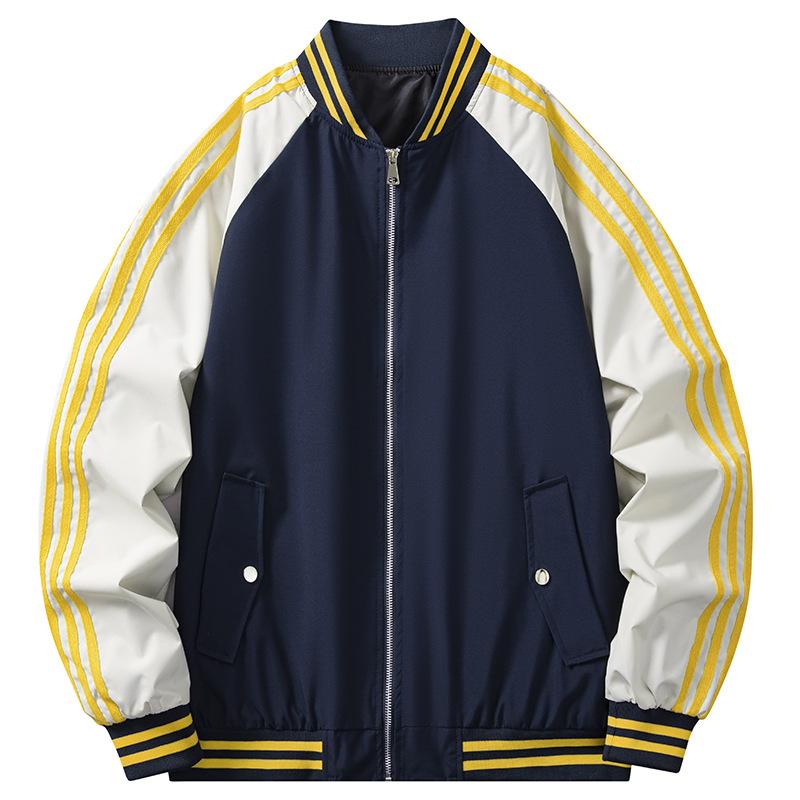 ジャケット メンズ アウター 紳士服 ブルゾン ジャンパー 襟付き 立体ポケット スプリングジャケット 秋 スポーツウェア 普段使い 伸縮性 紺色 ネイビー ブルー 青 杏色 ベージュ 黒 ブラック・スタイル: カジュアル・対象: 男性・袖丈: 長袖・ネックライン: 襟付き・フード: なし・・素材: 化繊混紡・表地: ポリエステル・裏地: ポリエステル・用途: カジュアル.スポーツ・カラー: ネイビー.スカイブルー.杏色.スカイブルーxホワイト.ブラック・サイズ: M.L.XL.2XL.3XL・カテゴリ: ジャケット/アウター