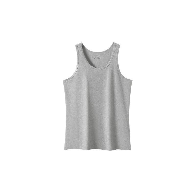 Long-Sleeved - タンクトップ メンズ 男性用 綿 ノースリーブ インナーシャツ 薄手 吸湿性 通気性 快適 部屋着 普段使い スポーツ トレーニング 白/グレー/黒/赤