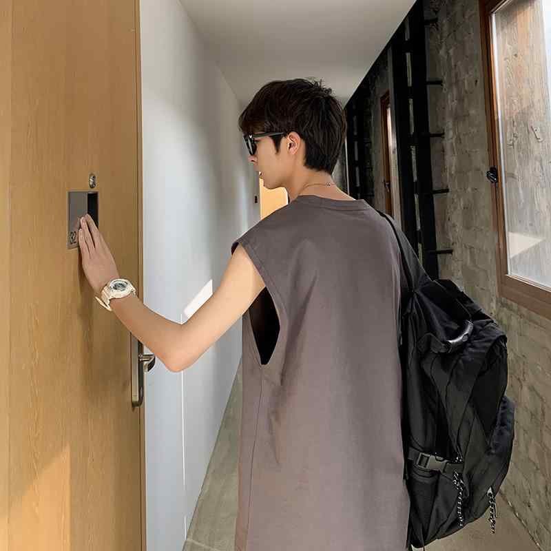 Other - タンクトップ メンズ ヒップホップ スポーツ トレーニング ウェア ポリエステル ゆったり 接触冷感 プリント 春夏 カーキ グレー