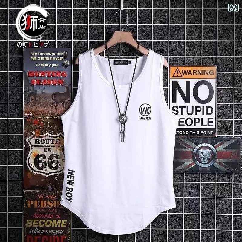 Tシャツ メンズ タンクトップ ポリエステル スポーツ トレーニング ウェア 薄手 ルームウェア 普段使い 白 黒