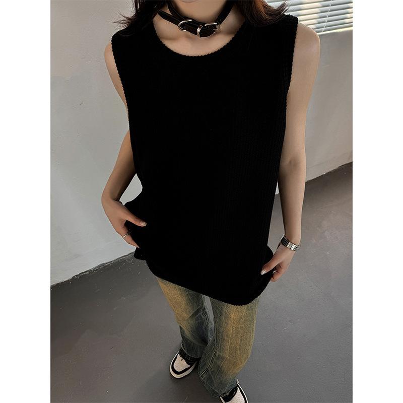 Rakuten - Tシャツ メンズ ノースリーブ スポーツウェア トレーニングウェア 無地 ポリエステル ブラック ホワイト 夏 M L XL 2XL 3XL