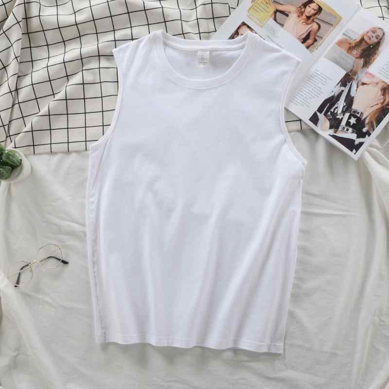 Other - タンクトップ メンズ 男性用 スポーツウェア トレーニング ウェア ノースリーブ Tシャツ カットソー コットン 綿 夏 白 黒 グレー