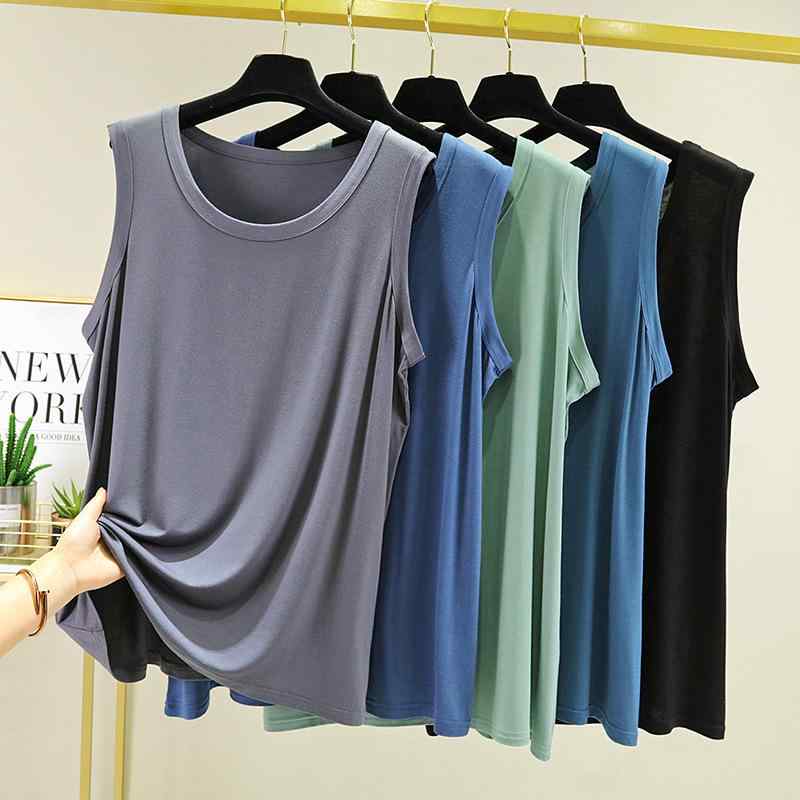 タンクトップ 男性用 モダール 綿 夏 部屋着 ルームウェア ノースリーブ トップス スポーツ 汗染み防止..