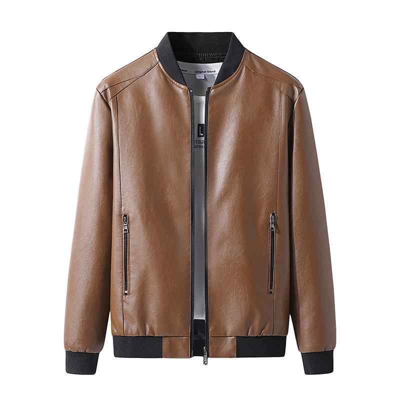 ジャケット メンズ レザージャケット ブルゾン 男性用 春秋 スリム 立襟 PUレザー アウター 6XL 5XL 4XL ブルー オレンジ ブラック