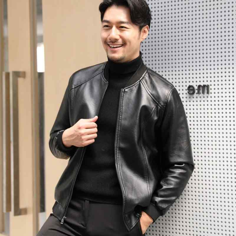 ジャケット メンズ PUレザー レザージャケット ライダースジャケット ブルゾン スタンドカラー 長袖 春秋 カジュアル スタイリッシュ ブラック