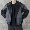 ジャケット 男性用 ブルゾン 薄手 ゆったり カジュアル スポーツ トップス ポリエステル ブラック