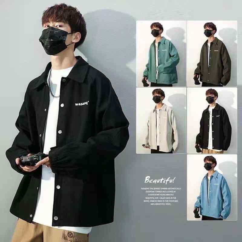 ジャケット メンズ 春秋 薄手 耐摩耗性 無地 ワークジャケット ゆったり カジュアル ミリタリー ブラック系