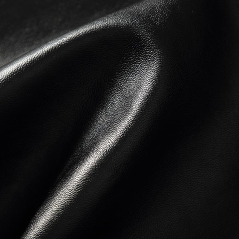 レザージャケット メンズ PUレザー 皮ジャン ライダースジャケット ブルゾン スタジャン風 リブ襟 合皮 春秋 カジュアル スポーティー(x2)