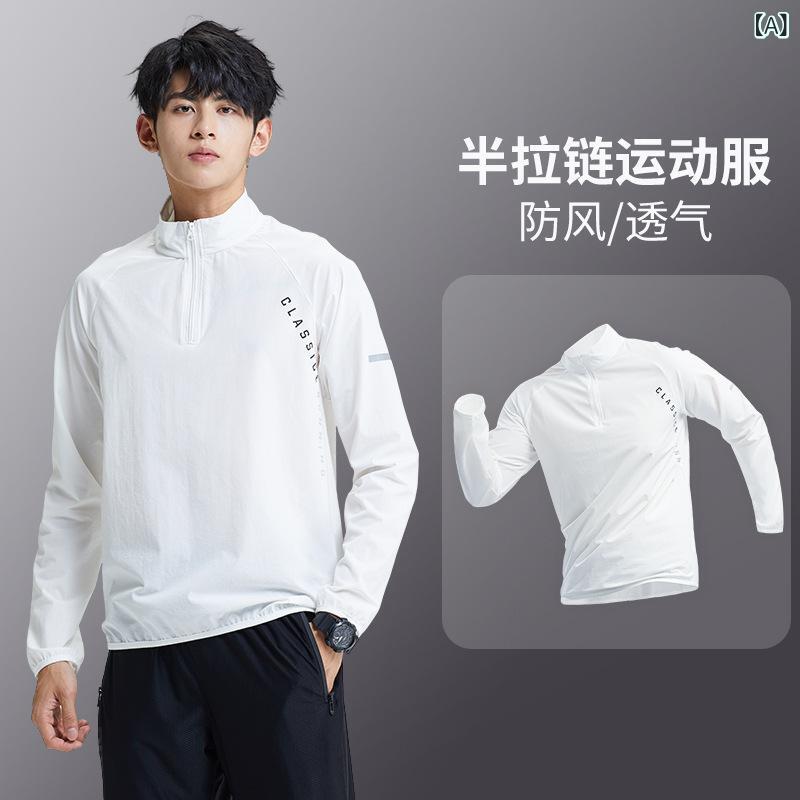 ジャージ メンズ ジャケット パーカー スポーツウェア ブルゾン ジャンパー ランニング ウェア 運動着 トレーニングウェア ポリエステル ホワイト ブラック ...